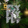 Saquon Barkley Reverse Hurdle NFL Fly Saquon Fly Acrylic Christmas Tree Decor Ornament