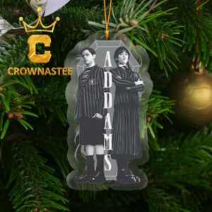 Wednesday Addams Siblings Acrylic Christmas Tree Decoration Ornament