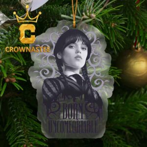 Wednesday Born Uncomfortable Acrylic Christmas Tree Decoration Ornament
