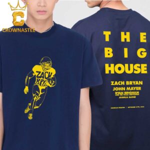 Zach Bryan Big House Michigan Stadium 2025 Two Sided T-Shirt
