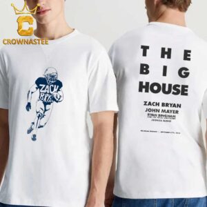 Zach Bryan Big House Michigan Stadium Two Sided T-Shirt