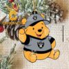 Las Vegas Raiders Peanuts Snoopy Friends NFL Acrylic Christmas Tree Decoration Ornament
