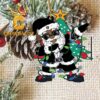 Las Vegas Raiders Santa Dabbing Christmas NFL Acrylic Christmas Tree Decoration Ornament