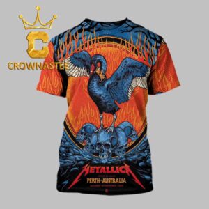 Metallica Perth 2025 Australia Optus Stadium Exclusive November 1st All Over Print T-Shirt