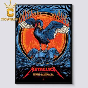 Metallica Perth 2025 Australia Optus Stadium Exclusive November 1st Home Decor Poster Canvas