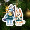 Philadelphia Eagles Bluey & Bingo Family NFL Acrylic Christmas Tree Decoration Ornament