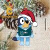 Philadelphia Eagles Bluey Christmas NFL Decoration Acrylic Christmas Tree Ornament
