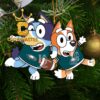 Philadelphia Eagles Bluey Friends Car Christmas Tree Decoration Ornament