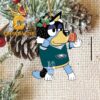Philadelphia Eagles Chilli Heeler Bluey Flag NFL Acrylic Christmas Tree Decoration Ornament