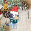 Philadelphia Eagles Christmas Bluey Santa Family NFL Acrylic Christmas Tree Decoration Ornament