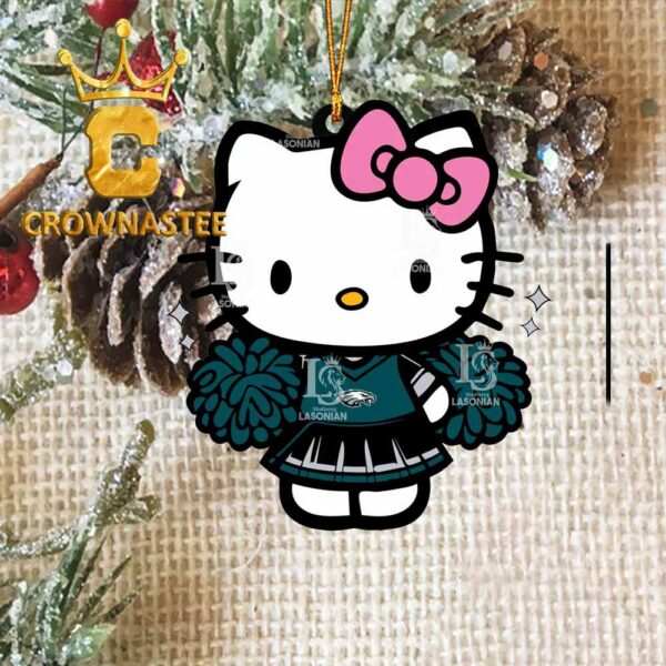 Philadelphia Eagles Hello Kitty Cheerleader NFL Christmas Tree Decoration Ornament
