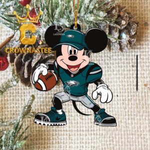 Philadelphia Eagles Mickey Mouse NFL Xmas Christmas Tree Decoration Ornament