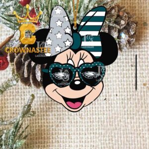 Philadelphia Eagles Minnie Mouse Love NFL Acrylic Christmas Tree Decoration Ornament