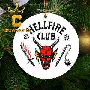 Stranger Things Hellfire Club Acrylic Christmas Tree Decoration Ornament