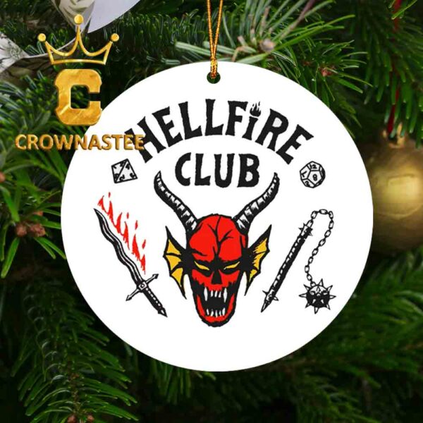 Stranger Things Hellfire Club Acrylic Christmas Tree Decoration Ornament