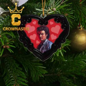 Stranger Things Steve Heart Acrylic Christmas Tree Decoration Ornament