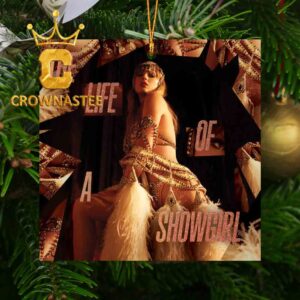 Taylor Swift The Life Of A Showgirl The Crowd Is Your King Edition Albumcover Acrylic Christmas Tree Decoration Ornament
