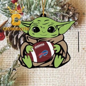Buffalo Bills Baby Yoda NFL Acrylic Christmas Tree Decoration Ornament