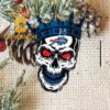 Buffalo Bills Badass Man Skull NFL Acrylic Christmas Tree Decoration Ornament