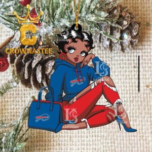 Buffalo Bills Betty Boop Awesome Fan Girl NFL Acrylic Christmas Tree Decoration Ornament