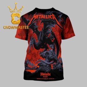 Metallica Adelaide Oval 2025 Australia Pop Up Exclusive All Over Print T-Shirt