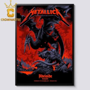 Metallica Adelaide Oval 2025 Australia Pop Up Exclusive Home Decor Poster Canvas