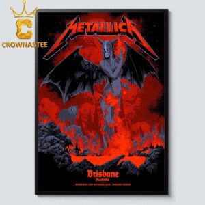 Metallica Brisbane 2025 Suncorp Stadium M72 World Tour Pop Up Exclusive Home Decor Poster Canvas