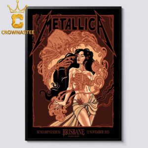 Metallica Suncorp Stadium Brisbane 2025 Australia M72 World Tour Pop Up Exclusive Home Decor Poster Canvas