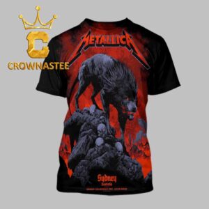 Metallica Sydney 2025 Accor Stadium Australia M72 World Tour Pop Up Exclusive All Over Print T-Shirt