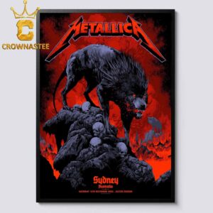 Metallica Sydney 2025 Accor Stadium Australia M72 World Tour Pop Up Exclusive Home Decor Poster Canvas