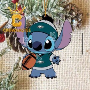 Philadelphia Eagles Stitch NFL Acrylic Christmas Tree Decor Ornament