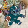 Philadelphia Eagles Stitch With A Football NFL Christmas Tree Decoration Ornament Philadelphia Eagles Stitch With A Football NFL Christmas Tree Decoration Ornament