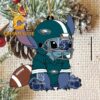 Philadelphia Eagles Stitch With A Football NFL Acrylic Christmas Tree Decoration Ornament