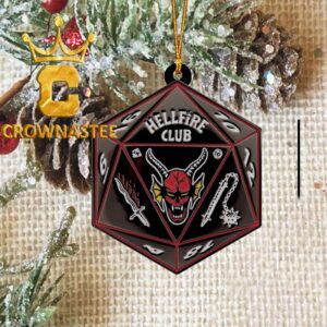 Stranger Things Hellfire Club Acrylic Christmas Tree Decor Ornament