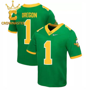 Oregon Ducks Green Custom Name And Number Football Jersey