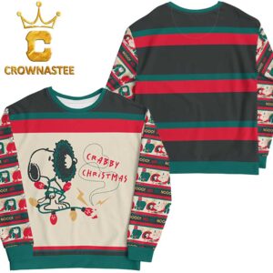 Peanuts Crabby Christmas Unisex Crewneck Ugly Sweater