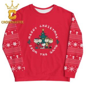 Peanuts Merry Christmas From The Gang Unisex Crewneck Ugly Sweater