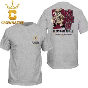 Texas A&M Aggies Football 2025 College Football Playoff Mascot Two Sided T-Shirt