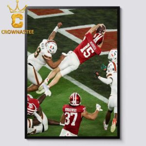 Fernando Mendoza Game Winning Touchdowns 2025 2026 National Champions CFP Home Decor Poster Canvas