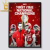 Fernando Mendoza Game Winning Touchdowns 2025 2026 National Champions CFP Home Decor Poster Canvas