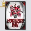 Indiana Hoosiers Football 2026 Champions Chick fil A Peach Bowl Home Decor Poster Canvas
