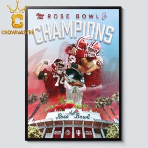 Indiana Hoosiers Football 2026 Rose Bowl Champions Home Decor Poster Canvas