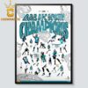 Jacksonville Jaguars 2025 Champions AFC South Champions Home Decor Poster Canvas
