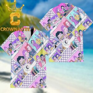 Kpop Demon Hunters Rumi Mira Zoey Pattern Regular Hawaiian Shirt