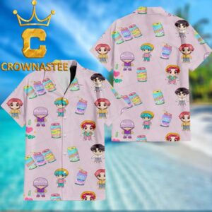 Kpop Demon Hunters Saja Boys Pattern Regular Hawaiian Shirt