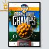 Oregon Ducks Football 2026 Champions Orange Bowl Home Decor Poster Canvas
