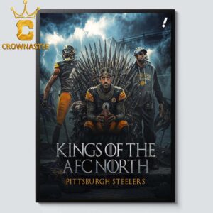 Pittsburgh Steelers 2025 AFC North Division Champions Lord Of The Rings Home Decor Poster Canvas
