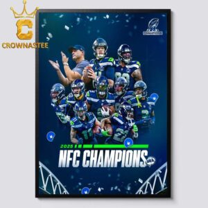 Seattle Seahawks 2025 NFC Champions To Super Bowl LX Home Decor Poster Canvas