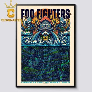 Foo Fighters The Academy Dublin 2026 On February 23rd Home Decor Poster Canvas