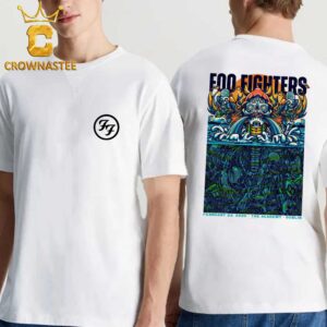 Foo Fighters The Academy Dublin 2026 On February 23rd Two Sided T-Shirt